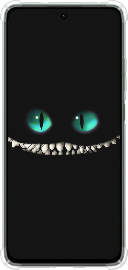 Силикон с усиленными углами чехол Чеширский кот для Oppo Reno12 FS - 689sp-3867 изображение 