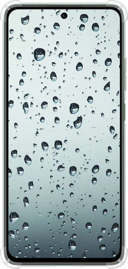 Силикон с усиленными углами чехол Стекло в каплях для Oppo Reno12 FS - 848sp-3867 изображение 