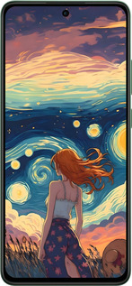 Силиконовый чехол Девушка Арт для Oppo Reno12 FS - 6325u-3867 изображение 