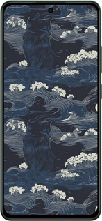 Силиконовый чехол Морская тематика в стиле арт-деко для Oppo Reno12 FS - 6520u-3867 изображение 