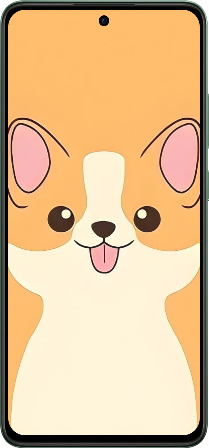 Силиконовый чехол Милый пес для Oppo Reno12 F 5G - 6296u-3771 изображение 