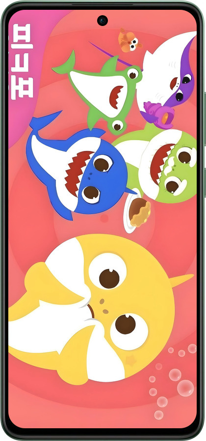 Силиконовый чехол Бейби Шаркс для Oppo Reno12 FS - 6305u-3867 изображение 