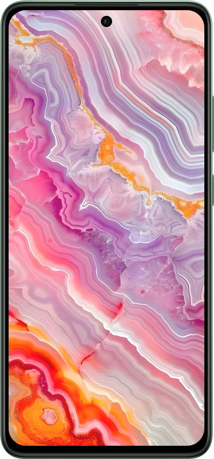 Силиконовый чехол Мрамор 2 для Oppo Reno12 FS - 6307u-3867 изображение 