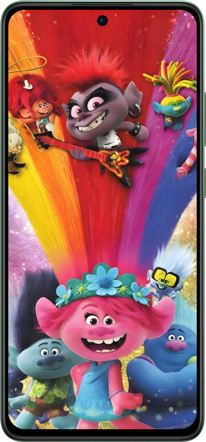 Силіконовий чехол Тролі для Oppo Reno12 FS - 6343u-3867 изображение 