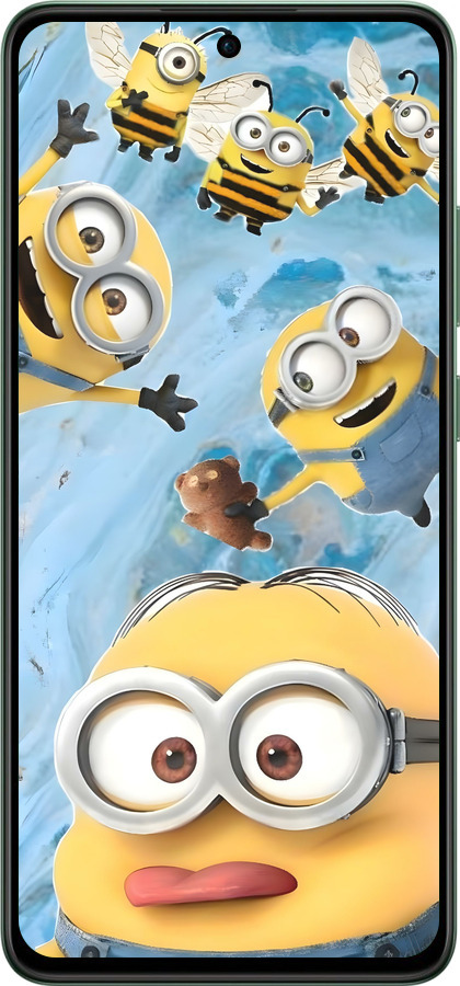 Силіконовий чехол Миньоны для Oppo Reno12 FS - 6386u-3867 изображение 