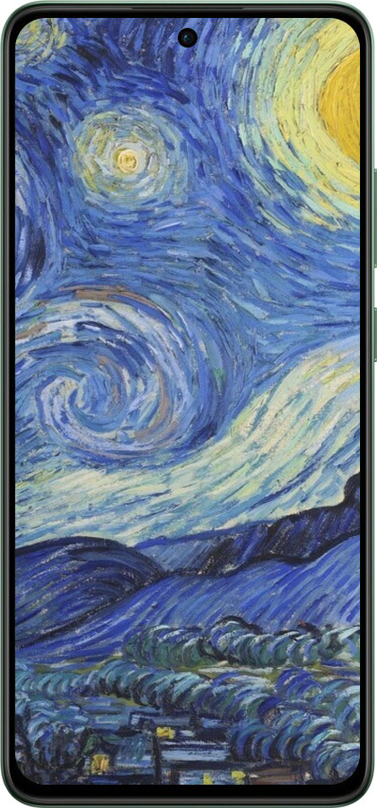 Силиконовый чехол «Звездная ночь» Винсента Ван Гога для Oppo Reno12 F 5G - 6433u-3771 изображение 