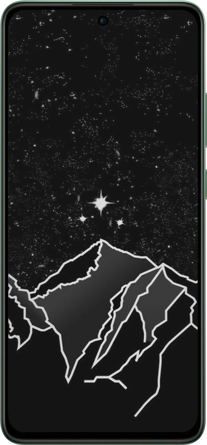 Силиконовый чехол Минималистический горный пейзаж для Oppo Reno12 F 5G - 6438u-3771 изображение 