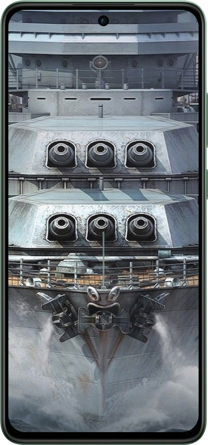 Силиконовый чехол Линкор, world of tanks, wargaming, военный корабль для Oppo Reno12 FS - 6453u-3867 изображение 