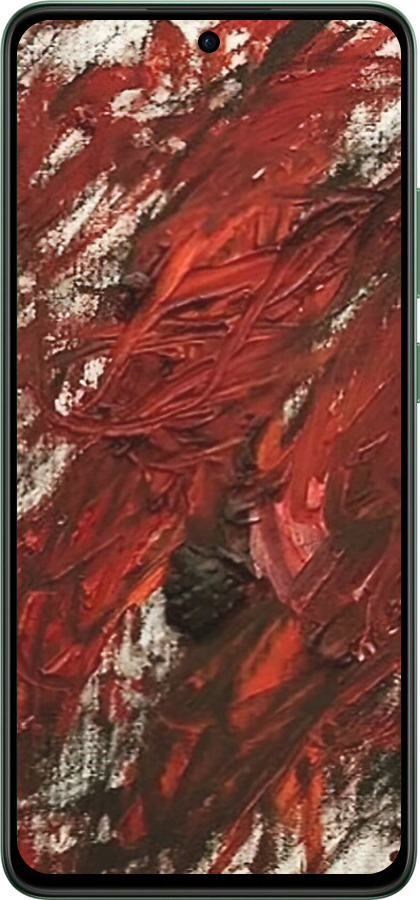 Силіконовий чехол Абстрактна композиція в червоних тонах для Oppo Reno12 F 4G - 6541u-3847 изображение 