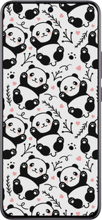 TPU чехол Панди для Oppo Reno12 Pro 5G - 4318b-3740 изображение 