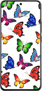 TPU чехол Красочные мотыльки для Oppo Reno12 Pro 5G - 4761b-3740 изображение 