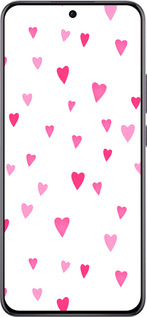 TPU чехол Сердечки 2 для Oppo Reno12 Pro 5G - 4763b-3740 изображение 