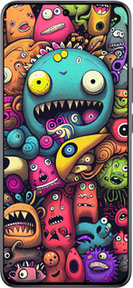 TPU чехол Cмешные монстры для Oppo Reno12 Pro 5G - 5549b-3740 изображение 