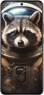 TPU чехол Raccoon austronaut для Oppo Reno12 Pro 5G - 5581b-3740 изображение 