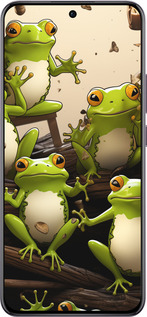 TPU чехол Жабки для Oppo Reno12 Pro 5G - 5656b-3740 изображение 