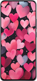 TPU чехол Сердечка 4 для Oppo Reno12 Pro 5G - 5662b-3740 изображение 