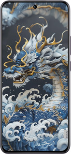 TPU чехол Водяной дракон для Oppo Reno12 Pro 5G - 6113b-3740 изображение 