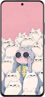 TPU чехол Малышка с котами для Oppo Reno12 Pro 5G - 6295b-3740 изображение 