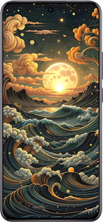 TPU чехол Арт волны для Oppo Reno12 Pro 5G - 6332b-3740 изображение 