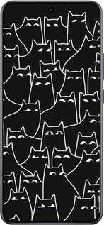 TPU чехол С изображением кошек для Oppo Reno12 Pro 5G - 6470b-3740 изображение 