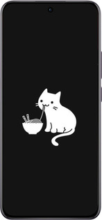 TPU чехол С милым котом на черном фоне для Oppo Reno12 Pro 5G - 6528b-3740 изображение 