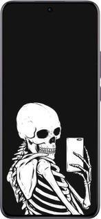 TPU чехол Скелет делает Selfie для Oppo Reno12 Pro 5G - 6535b-3740 изображение 