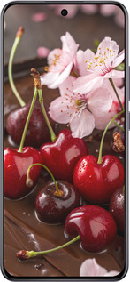 TPU чехол Вишня в шоколаде для Oppo Reno12 Pro 5G - 6698b-3740 изображение 