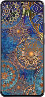 TPU чехол Золотой узор для Oppo Reno12 Pro 5G - 678b-3740 изображение 