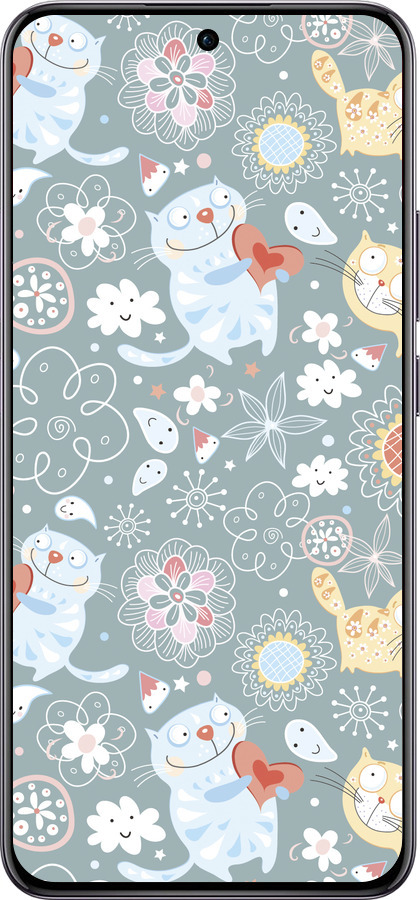 TPU чехол Котята v3 для Oppo Reno12 Pro 5G - 1223b-3740 изображение 