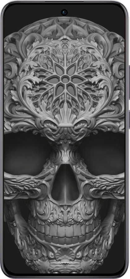 TPU чехол skull-ornament для Oppo Reno12 Pro 5G - 4101b-3740 изображение 