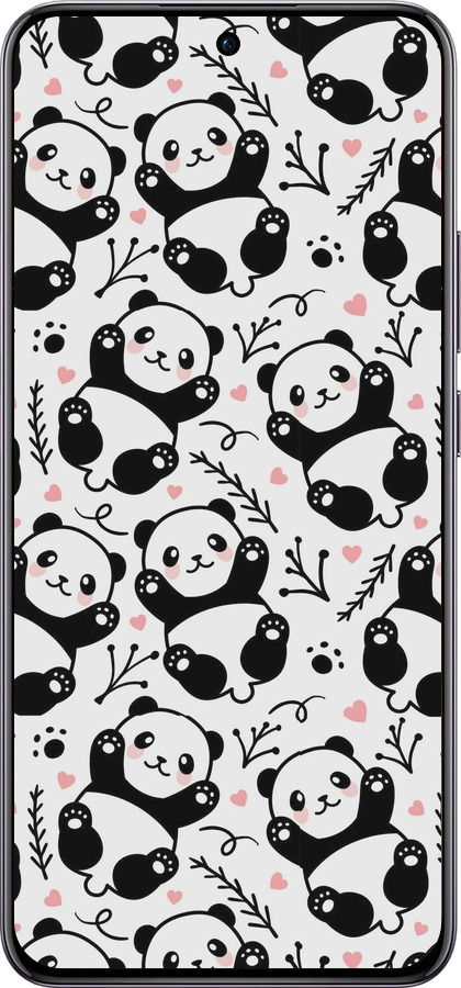 TPU чехол Панди для Oppo Reno12 Pro 5G - 4318b-3740 изображение 