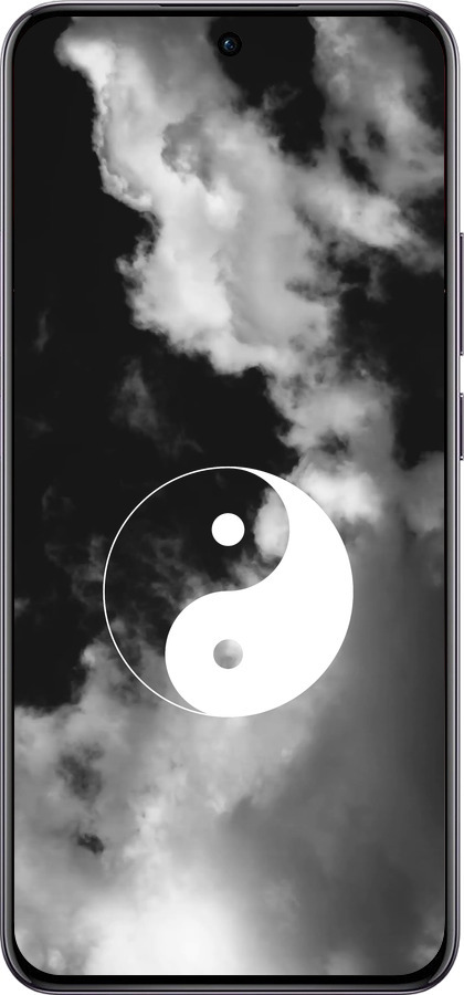 TPU чехол Инь и Янь для Oppo Reno12 Pro 5G - 4389b-3740 изображение 