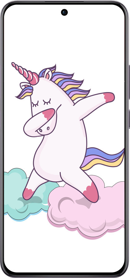 TPU чехол Единорог для Oppo Reno12 Pro 5G - 4702b-3740 изображение 