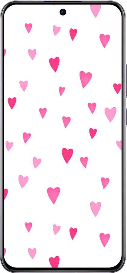 TPU чехол Сердечки 2 для Oppo Reno12 Pro 5G - 4763b-3740 изображение 