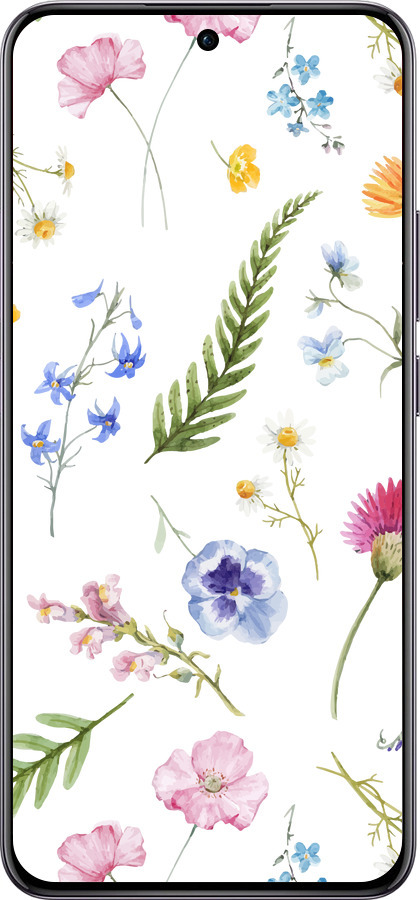 TPU чехол Цветочный фон v2 для Oppo Reno12 Pro 5G - 5472b-3740 изображение 