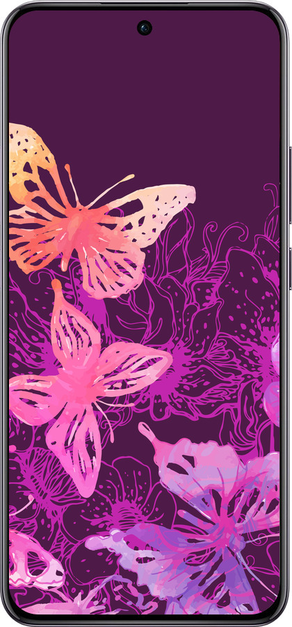 TPU чехол Бабочки v2 для Oppo Reno12 Pro 5G - 5475b-3740 изображение 