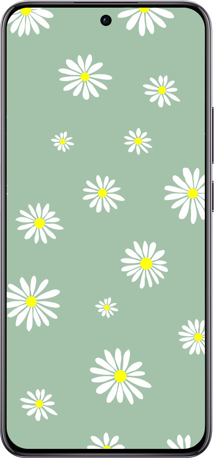 TPU чехол Ромашки v4 для Oppo Reno12 Pro 5G - 5603b-3740 изображение 