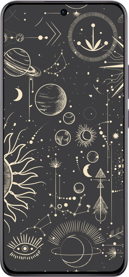 TPU чехол Фаза луны для Oppo Reno12 Pro 5G - 5605b-3740 изображение 