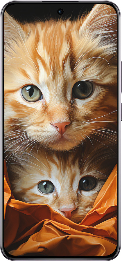 TPU чехол Котики 2 для Oppo Reno12 Pro 5G - 5664b-3740 изображение 