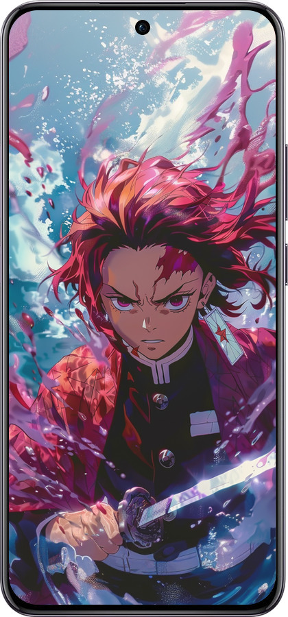 TPU чехол Танджиро Камадо: Клинок рассекающий демонов для Oppo Reno12 Pro 5G - 6111b-3740 изображение 