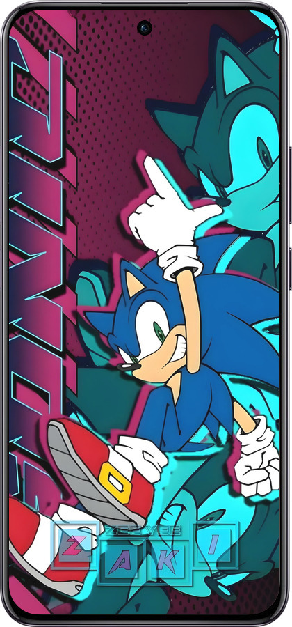 TPU чехол Соник для Oppo Reno12 Pro 5G - 6284b-3740 изображение 