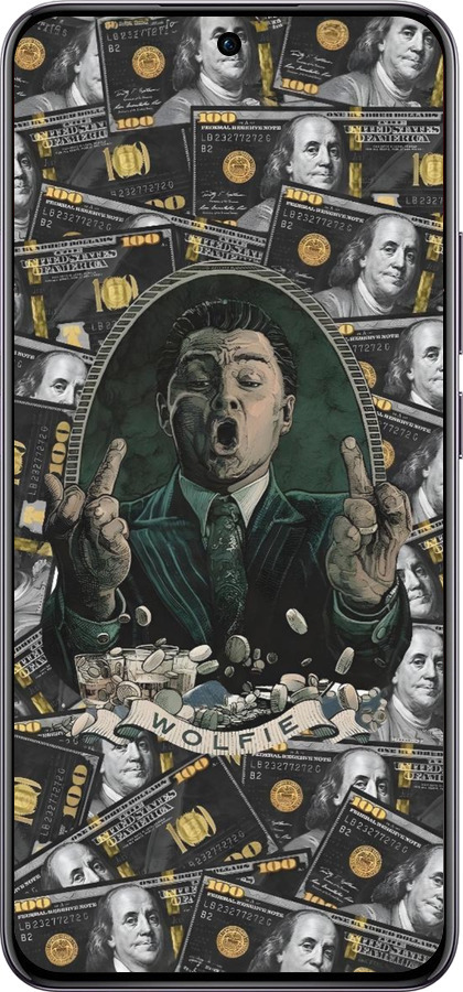 TPU чехол Волк с валл стрит для Oppo Reno12 Pro 5G - 6287b-3740 изображение 