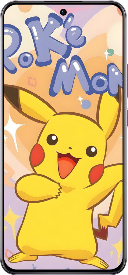 TPU чехол Пикачу для Oppo Reno12 Pro 5G - 6383b-3740 изображение 