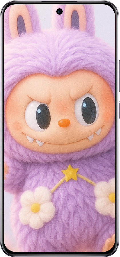 TPU чехол Лабубу для Oppo Reno12 Pro 5G - 6708b-3740 изображение 