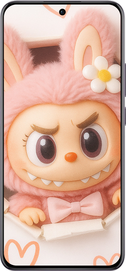 TPU чехол Лабубу 2 для Oppo Reno12 Pro 5G - 6710b-3740 изображение 