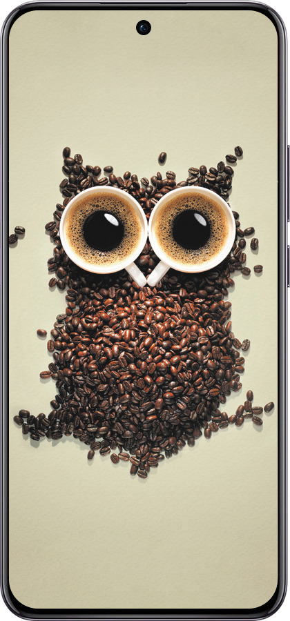 TPU чехол Сова из кофе для Oppo Reno12 Pro 5G - 777b-3740 изображение 