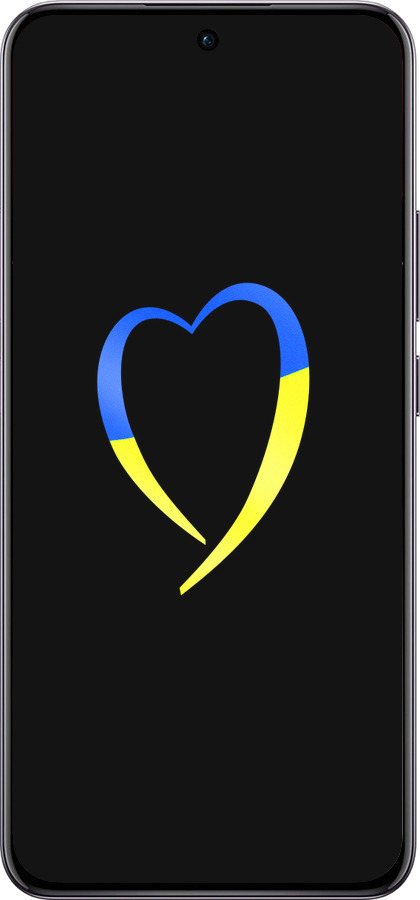 TPU чехол Жёлто-голубое сердце для Oppo Reno12 Pro 5G - 885b-3740 изображение 