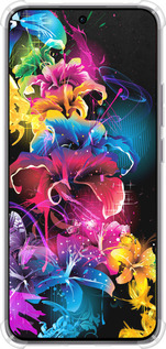 Силикон с усиленными углами чехол Абстрактные цветы для Oppo Reno12 Pro 5G - 511sp-3740 изображение 
