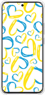 Силикон с усиленными углами чехол Сердца UA для Oppo Reno12 Pro 5G - 5292sp-3740 изображение 