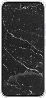 Силикон с усиленными углами чехол Черный мрамор v2 для Oppo Reno12 Pro 5G - 5568sp-3740 изображение 